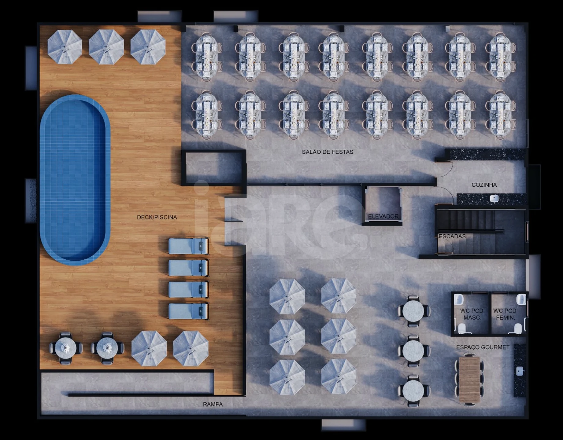 Planta — Pavimento rooftop