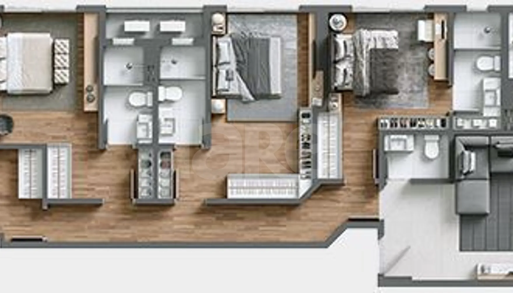 Planta — Apartamento 210 m²