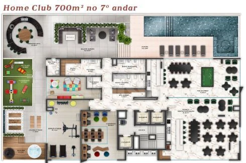 Planta — Pavimento lazer