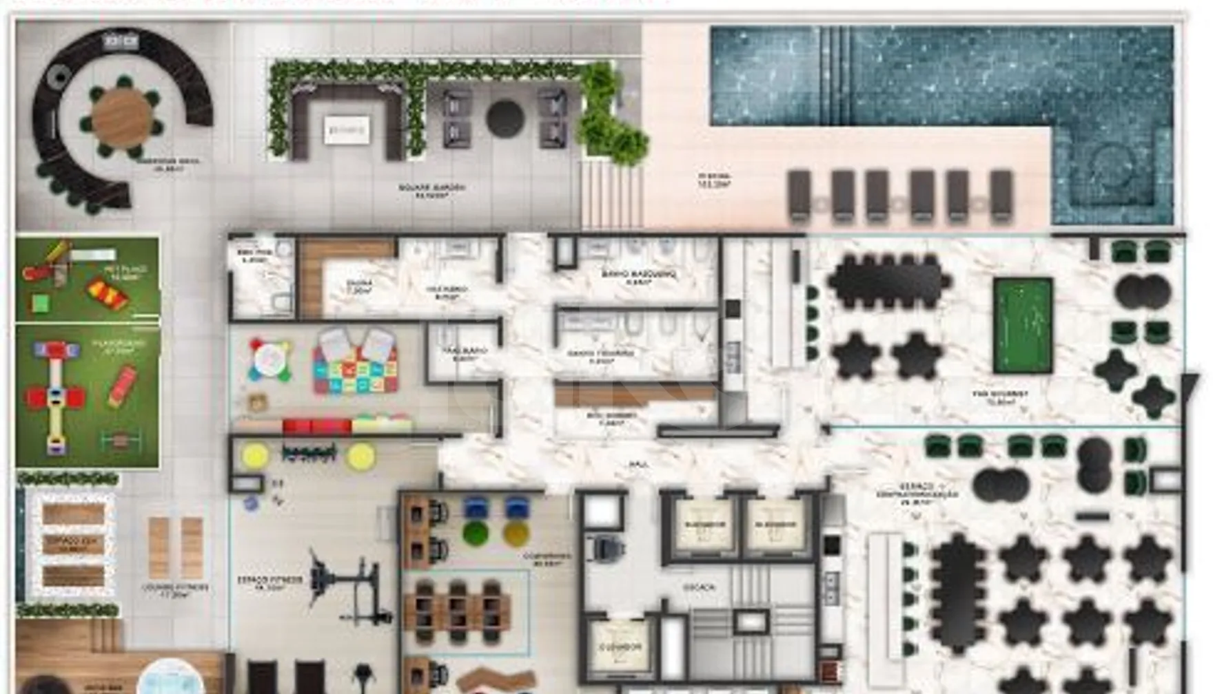 Planta — Pavimento lazer