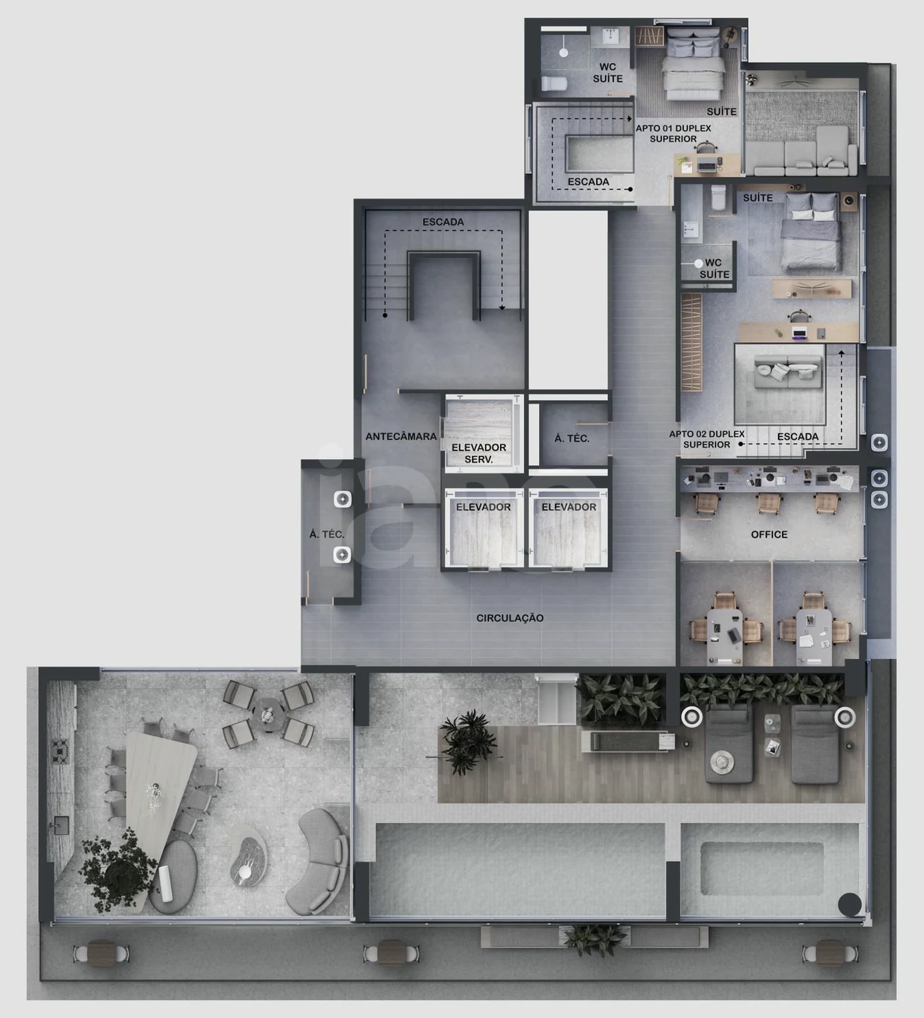 Planta — Pavimento 10