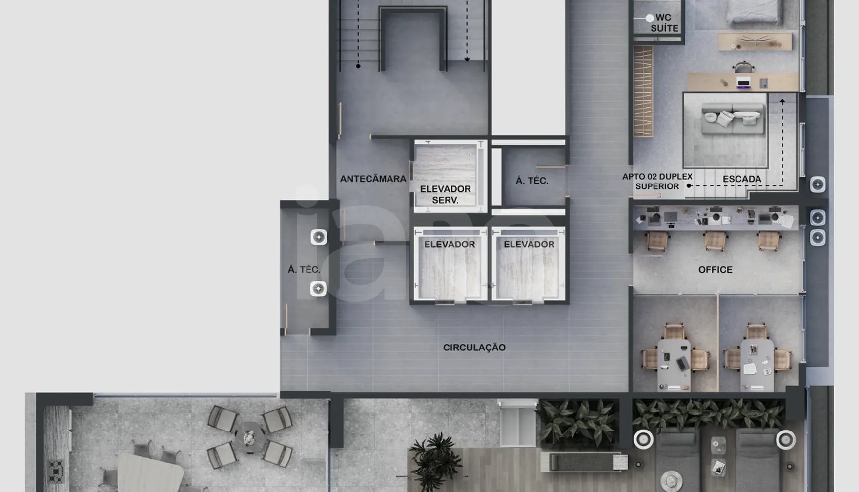 Planta — Pavimento 10