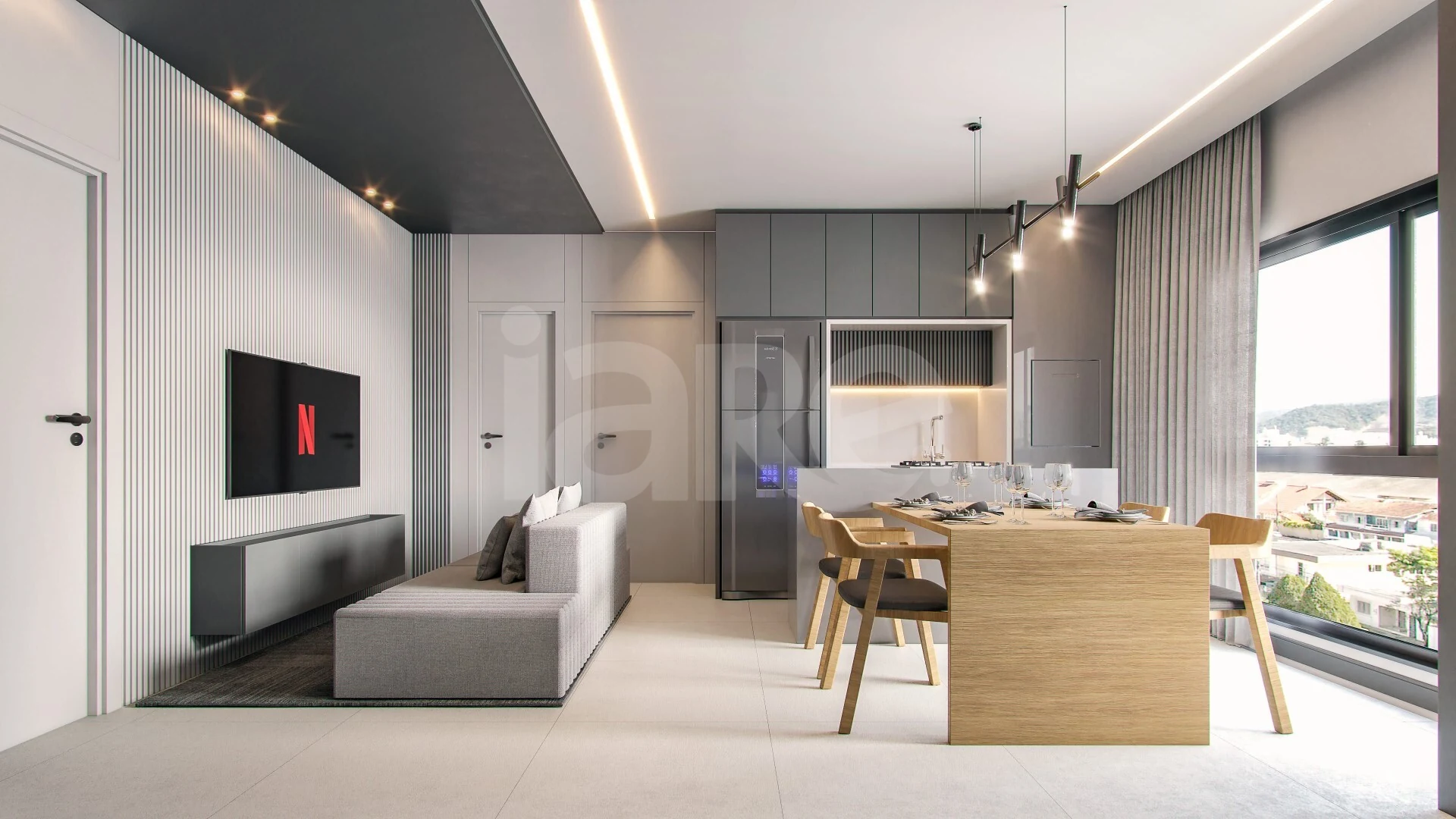 NF Moov Home Club - Apartamento com 52 m², em Nações — foto 4