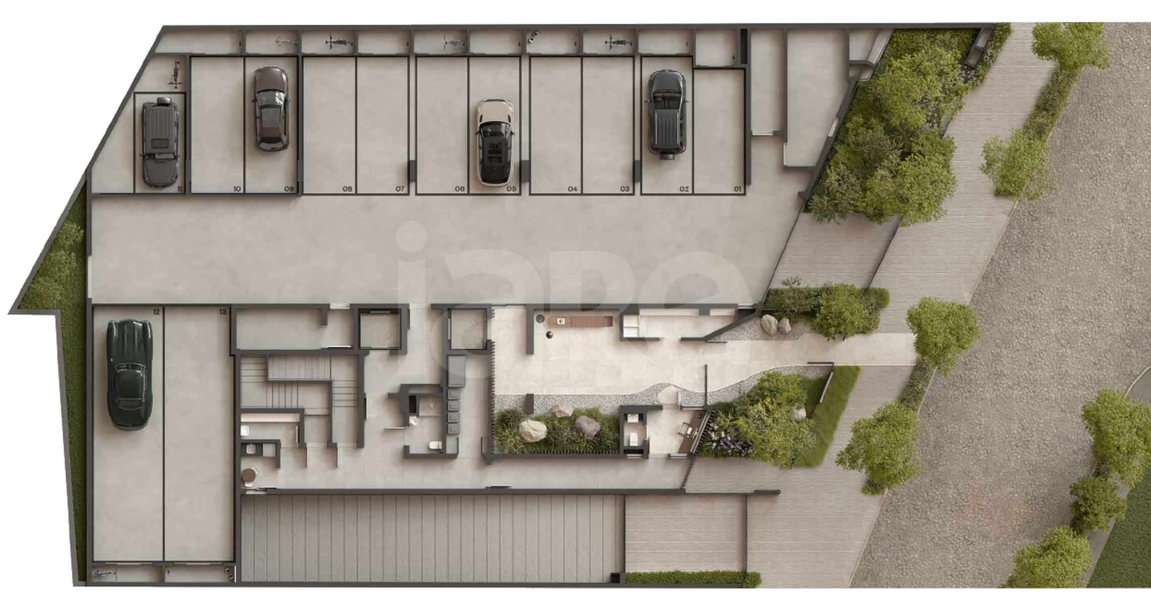 Planta — Pavimento garagem