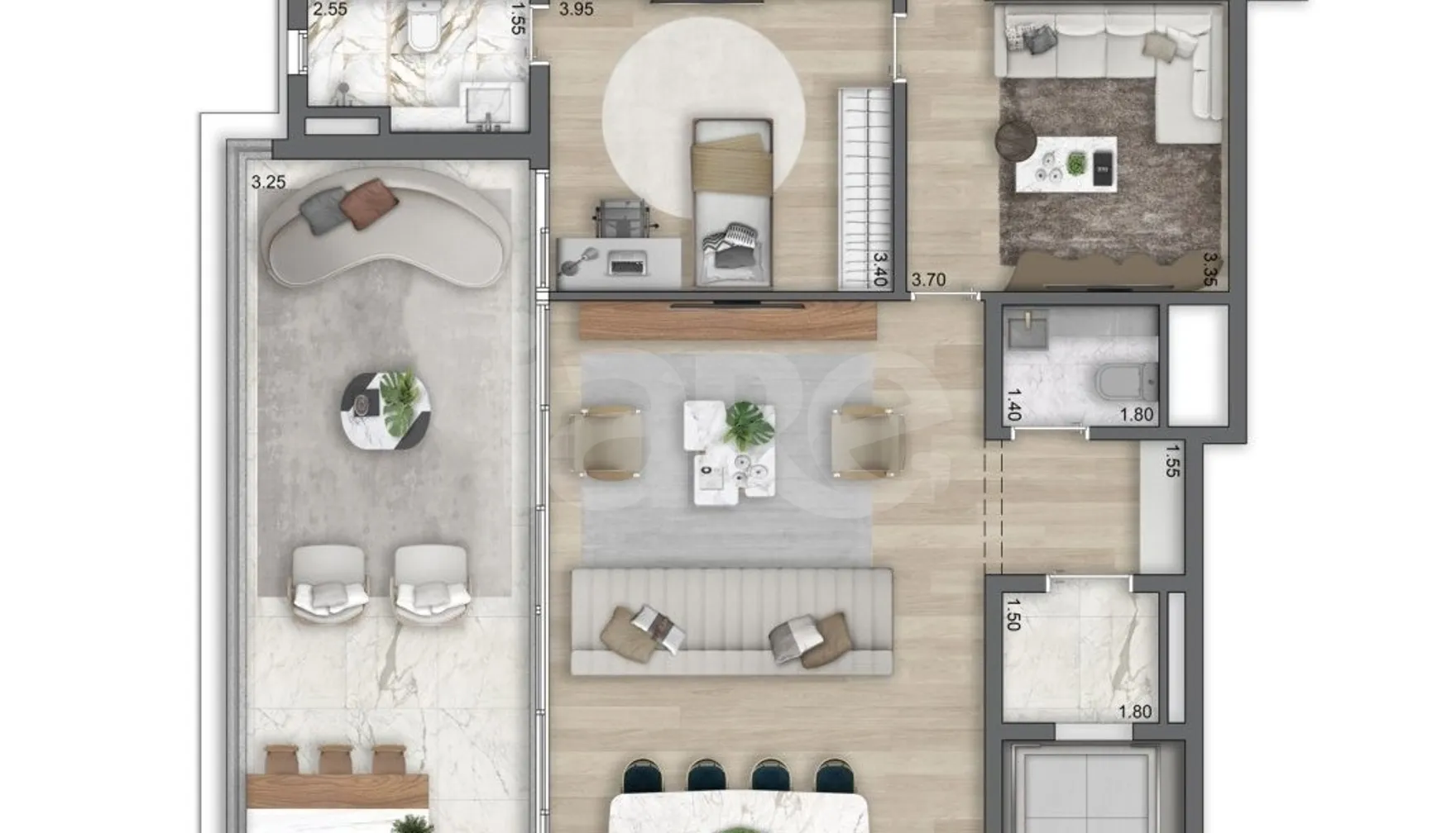 Planta — Garden 273 m²