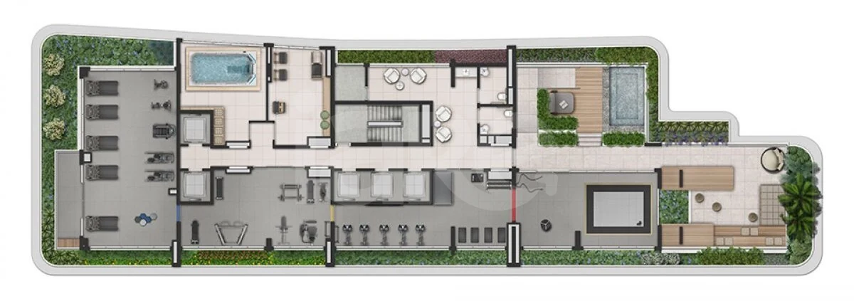 Planta — Pavimento lazer