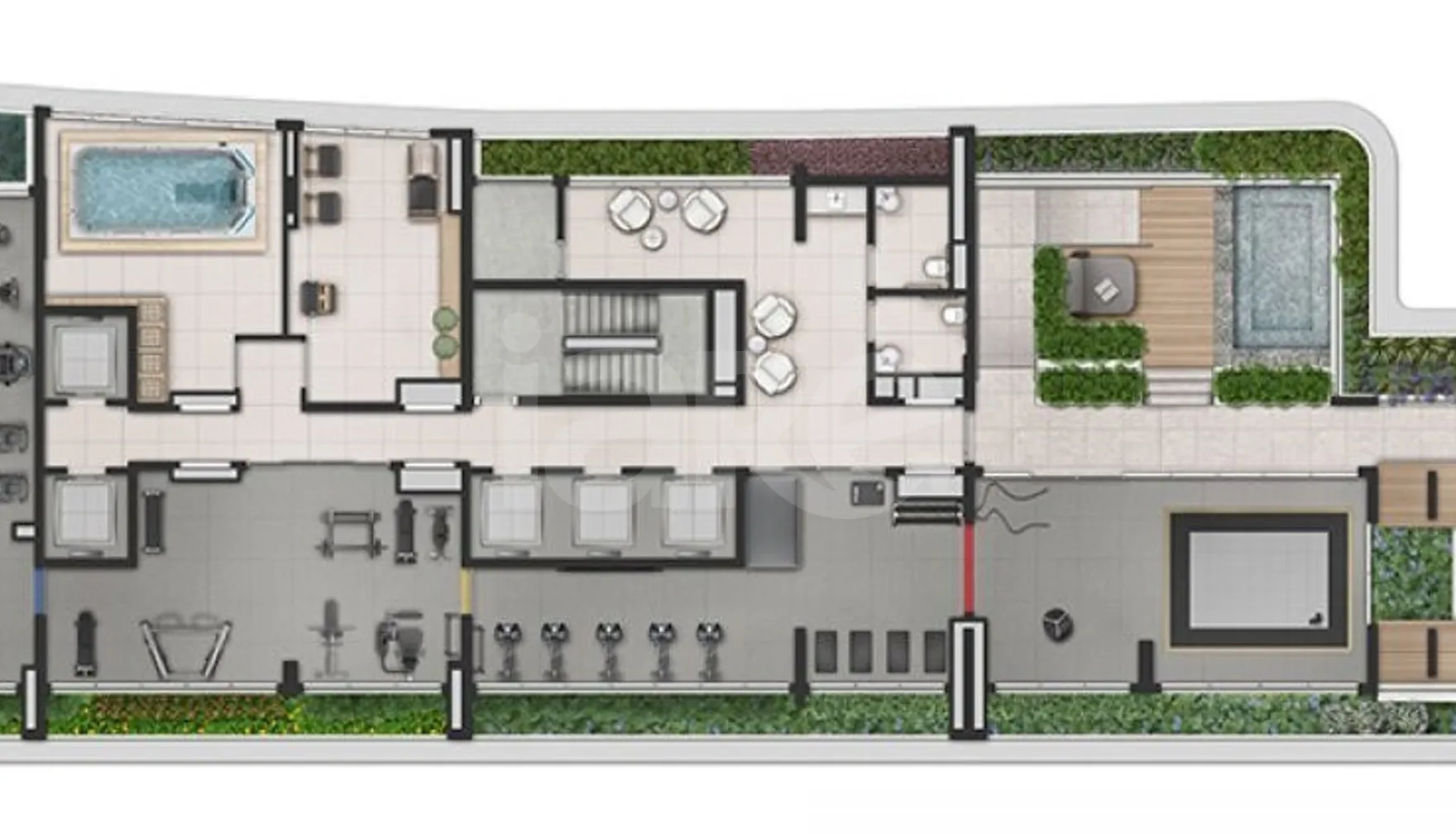 Planta — Pavimento lazer