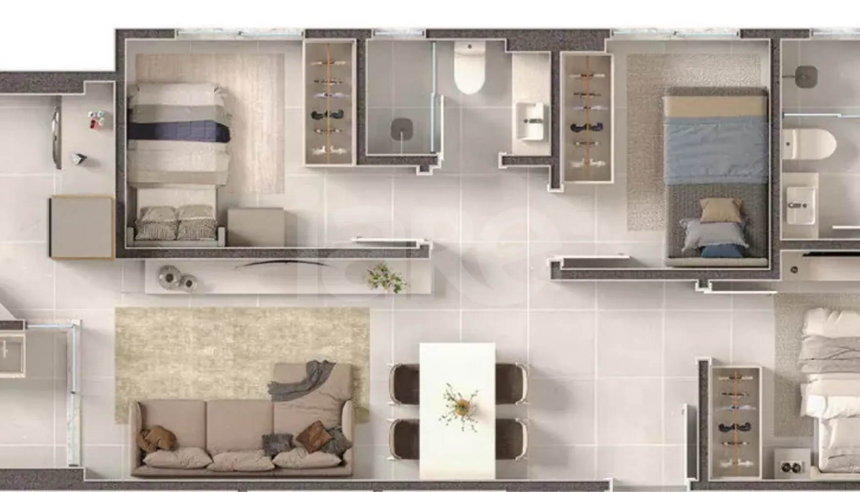 Planta — Apartamento 70 m²