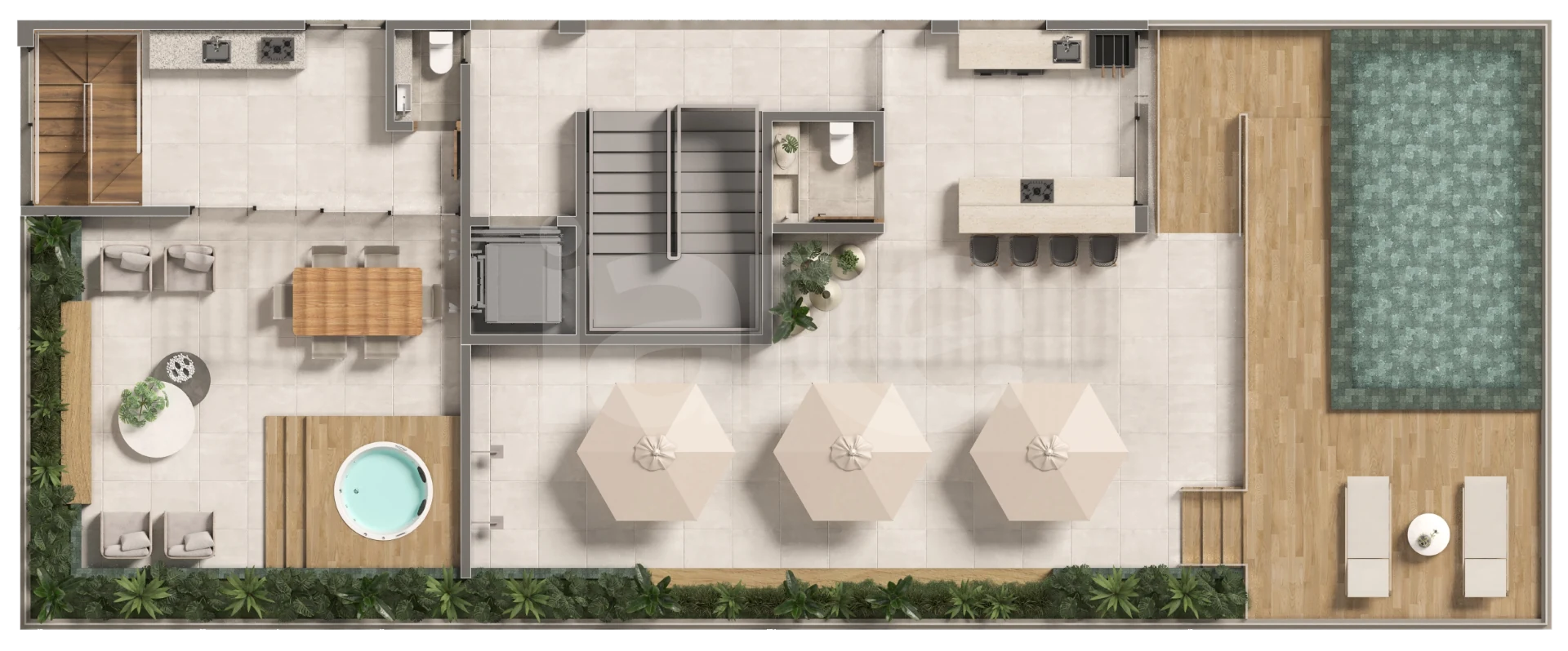 Planta — Pavimento cobertura