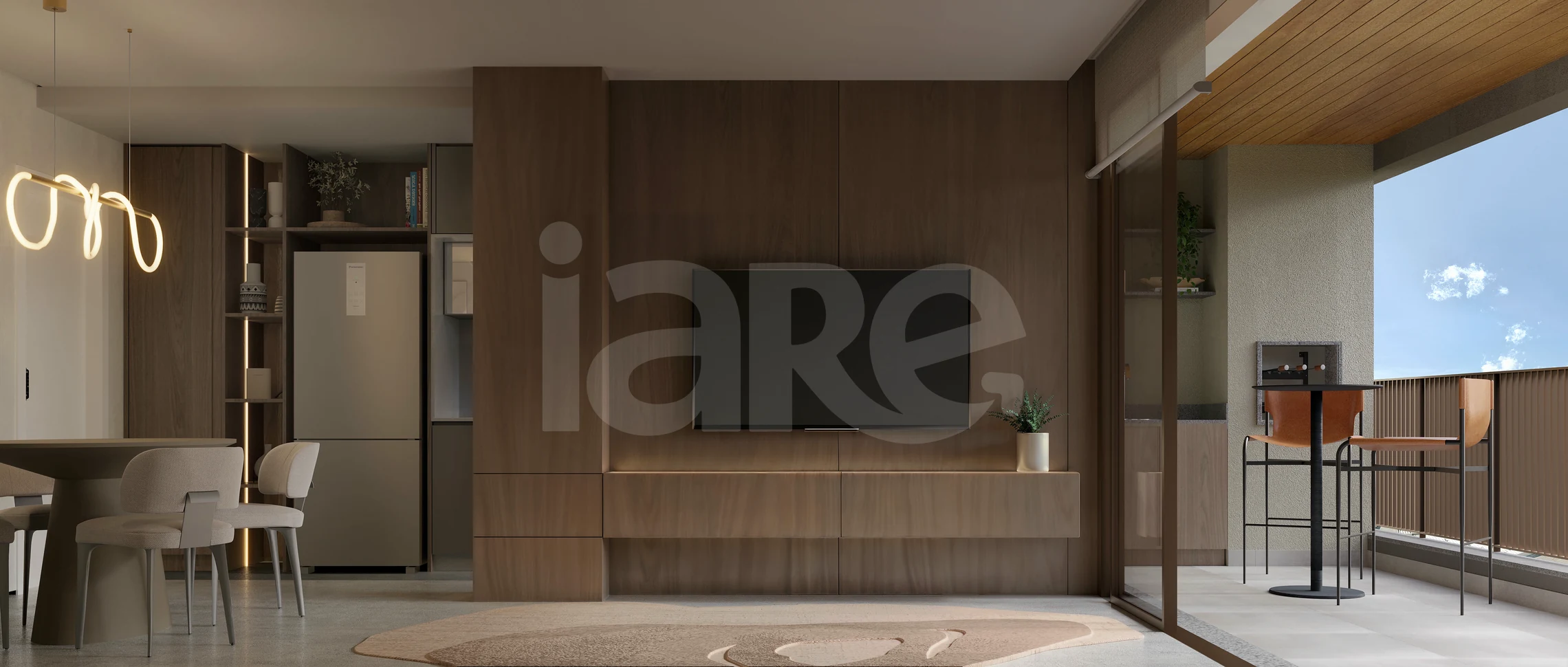 Planta — Unidade 65 m² - Flex 2