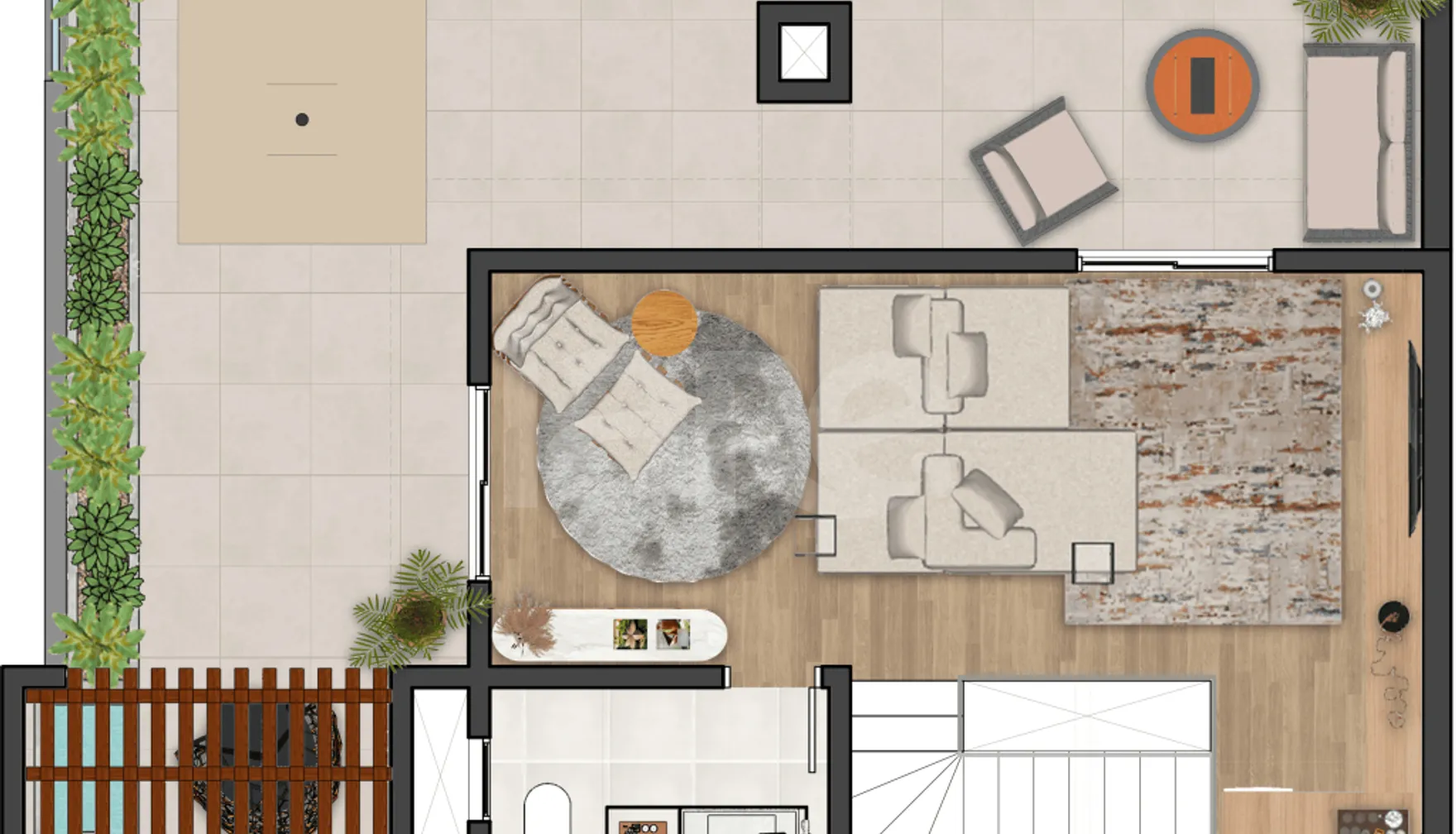 Planta — Garden 122,07 m²