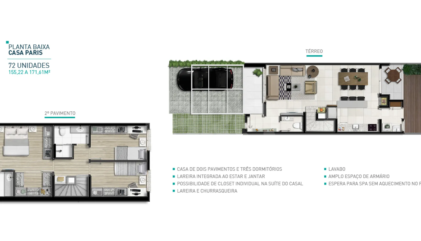 Planta — Casa em Condomínio 188,03 m²