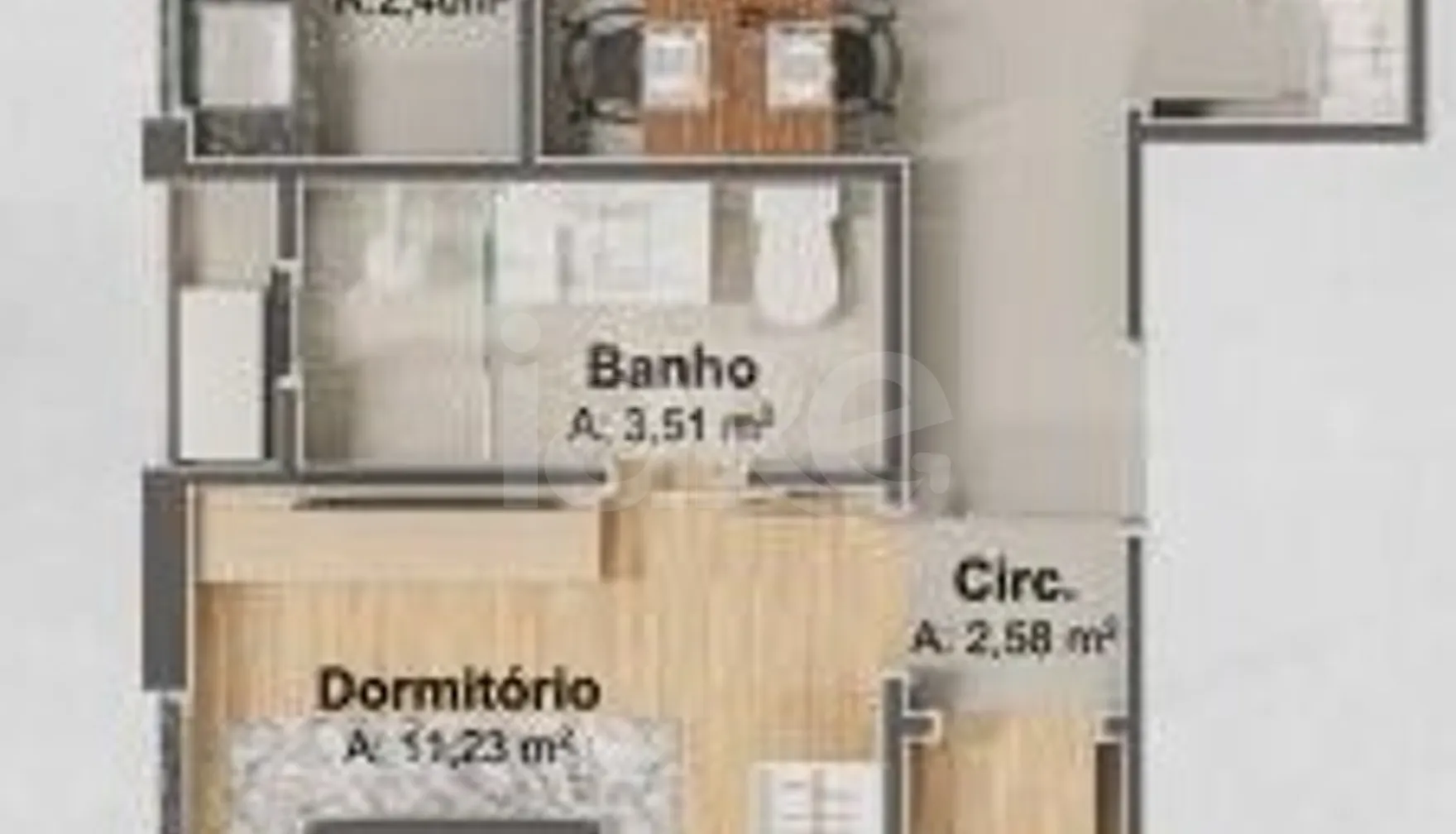 Planta — Apartamento 80 m²