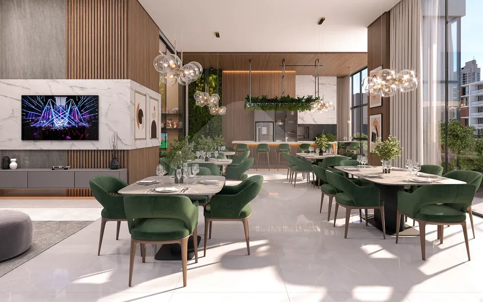 Atrio - Apartamento com 132 m², em Meia Praia — foto 9