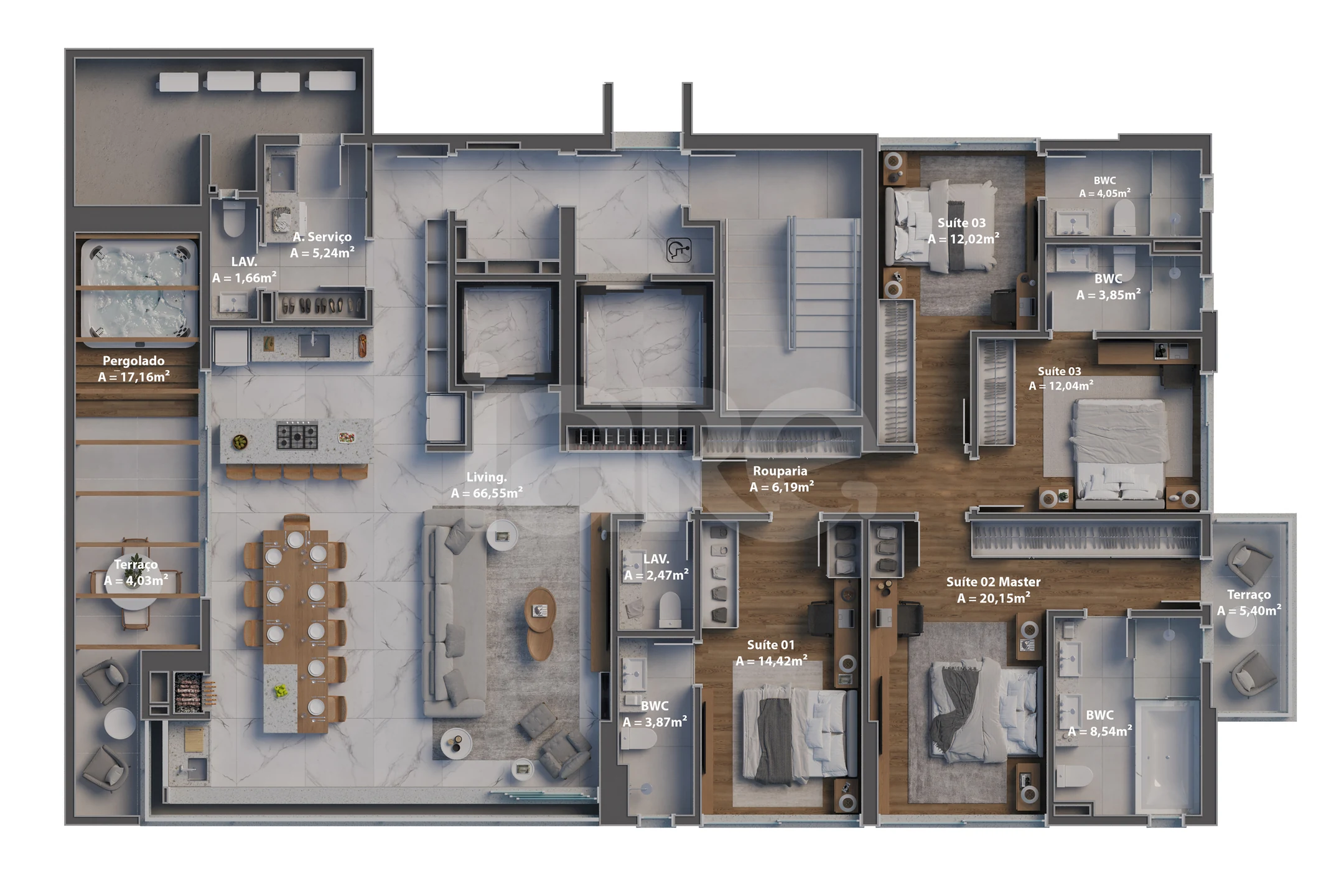 Planta — Garden 230,11 m²