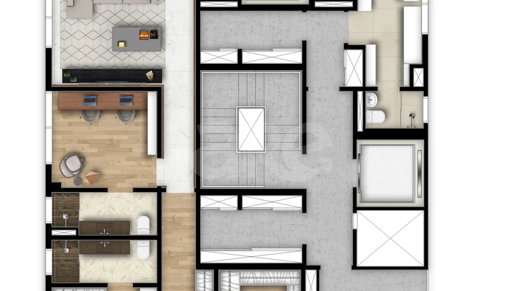 Planta — Apartamento 270 m²