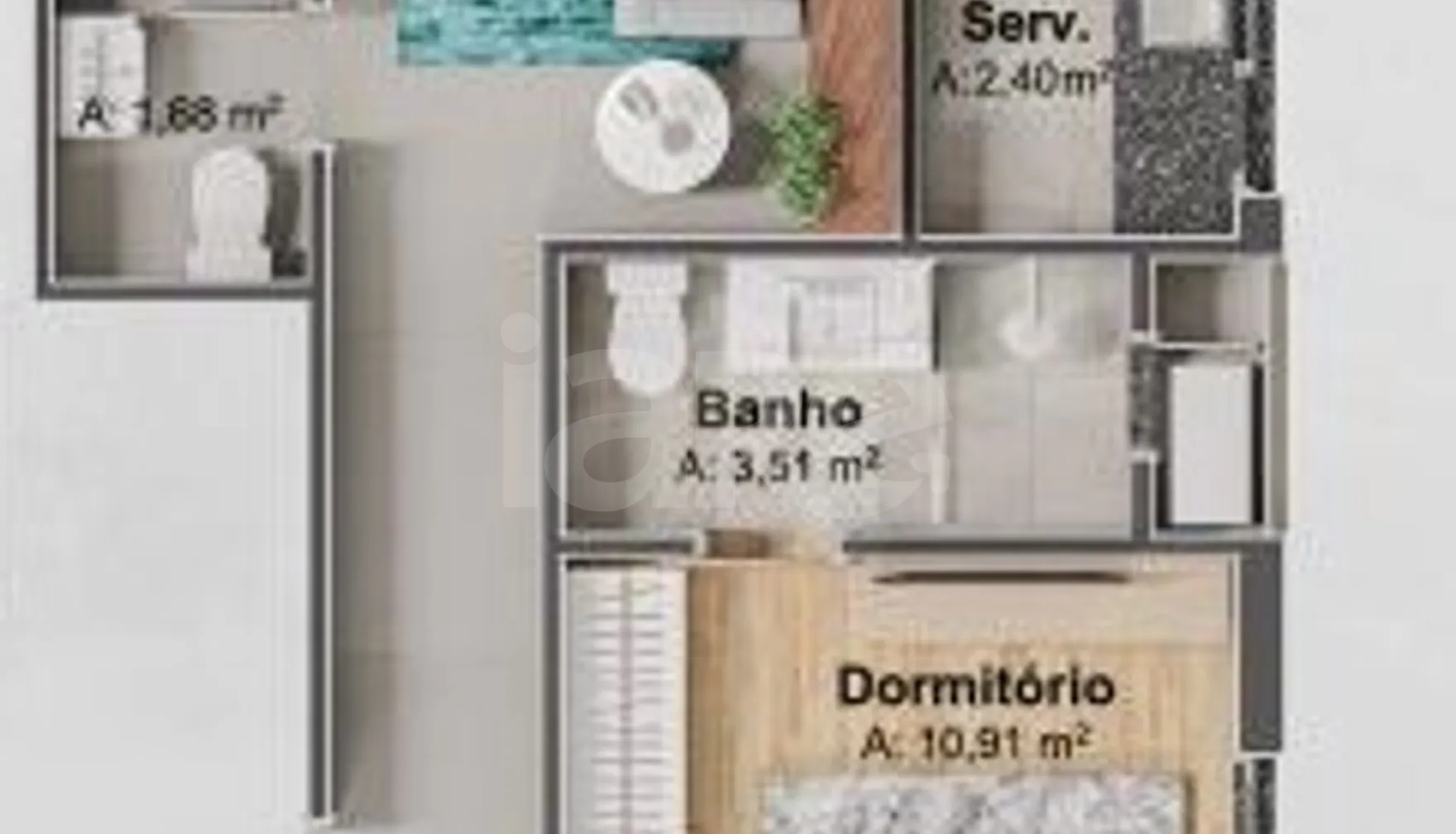 Planta — Apartamento 88 m²