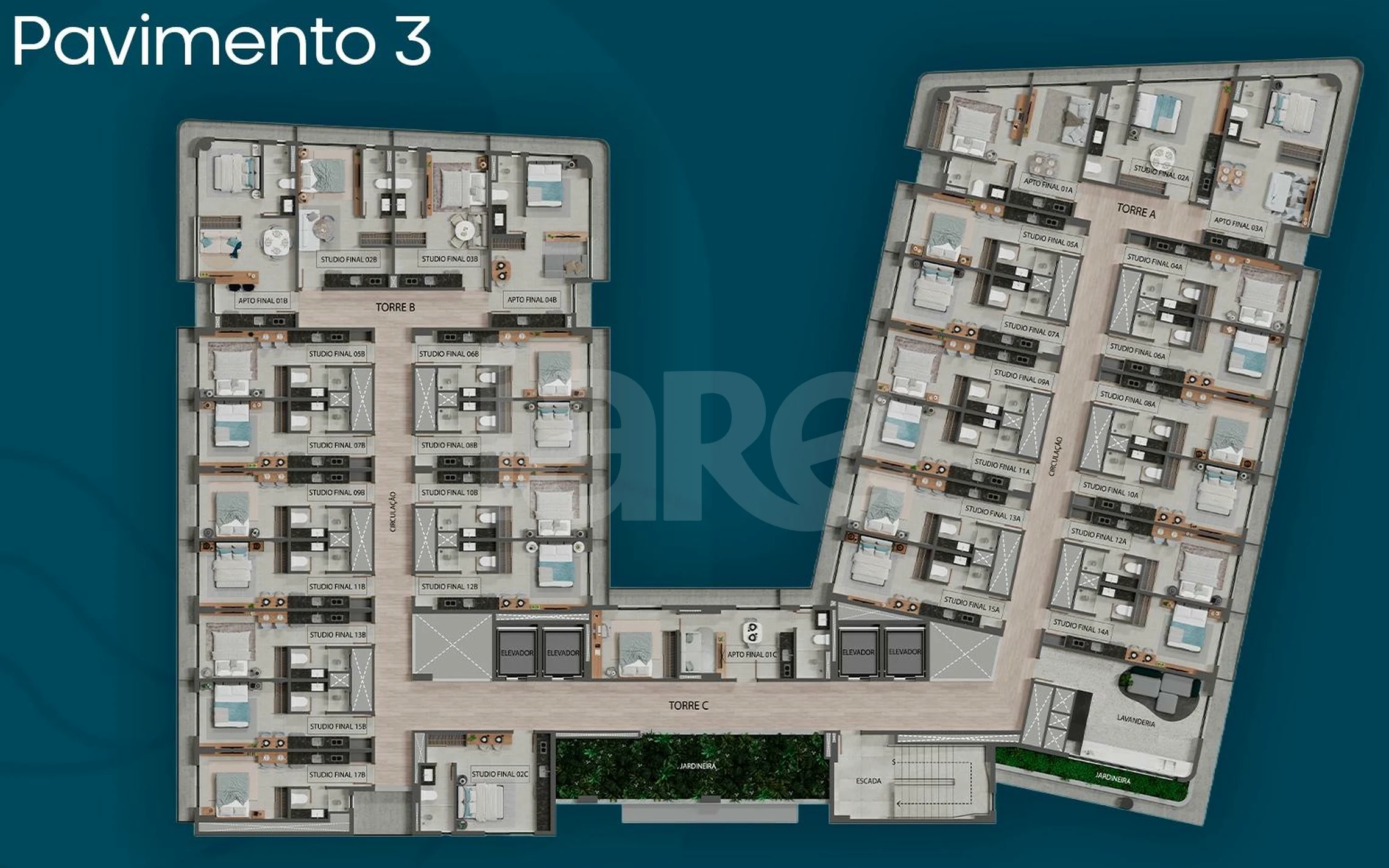 Planta — Pavimento 3