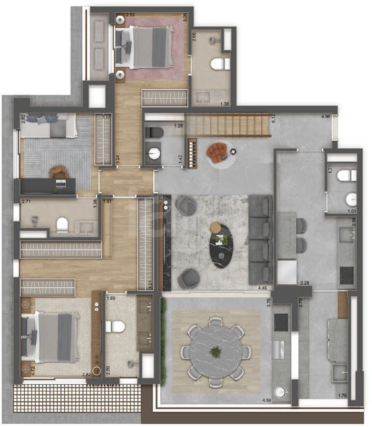 Planta — Garden 184,18 m²