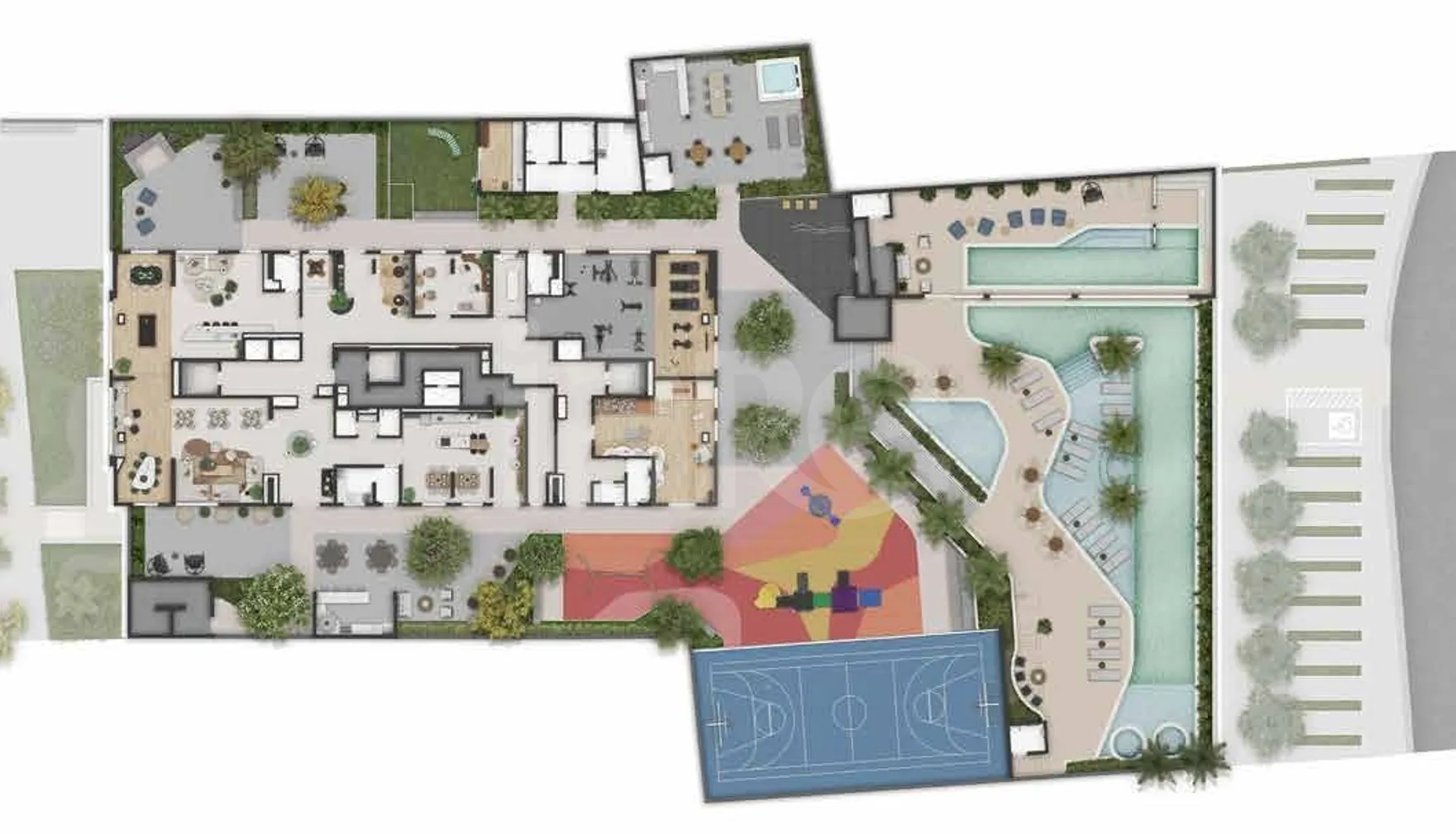 Planta — Pavimento lazer
