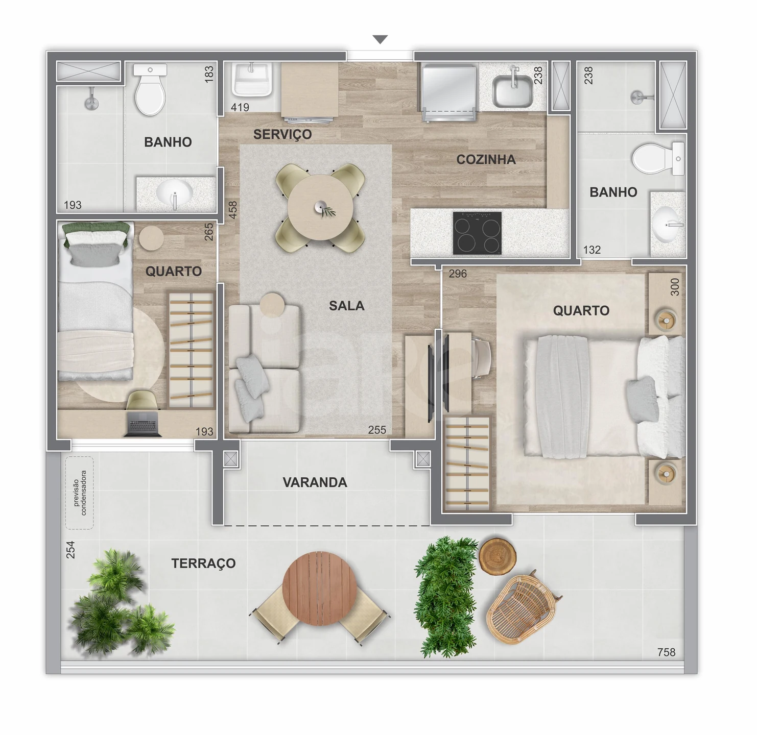 Planta — Garden 59 m²