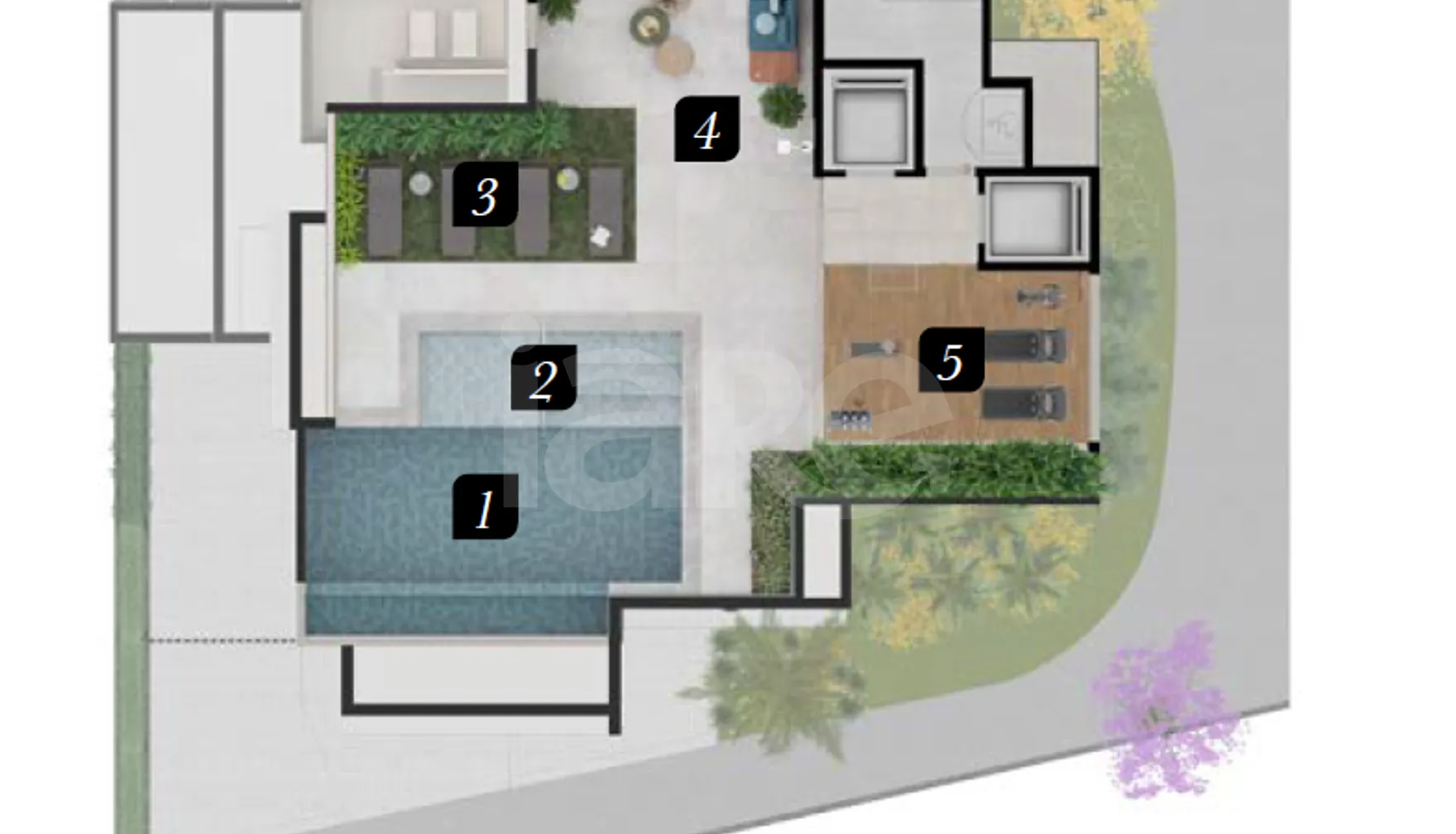 Planta — Pavimento rooftop (15 andar)