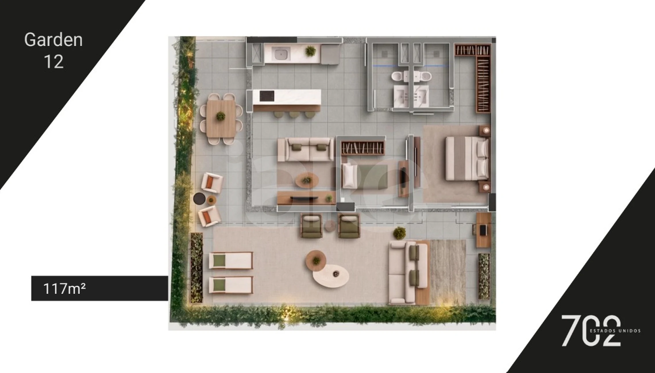 Planta — Garden 116,91 m²