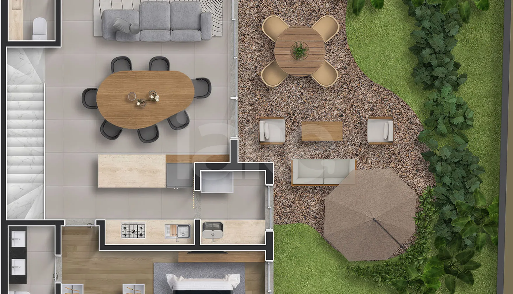 Planta — Garden 197,03 m²
