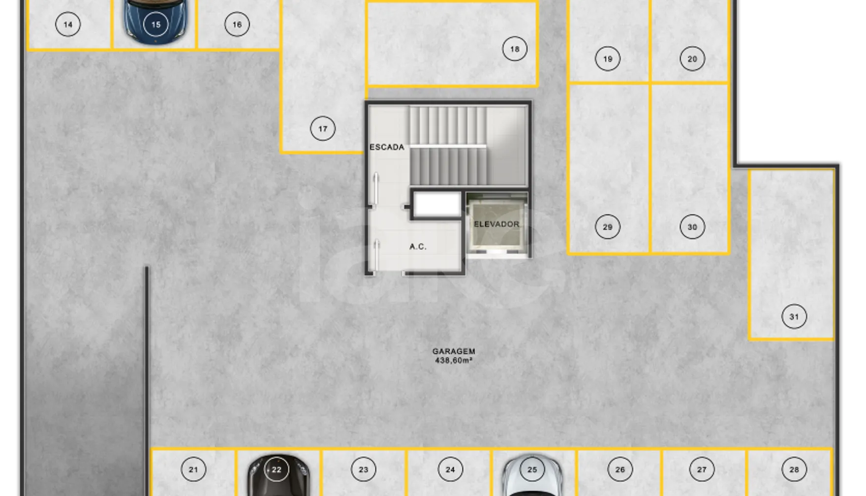 Planta — Pavimento subsolo