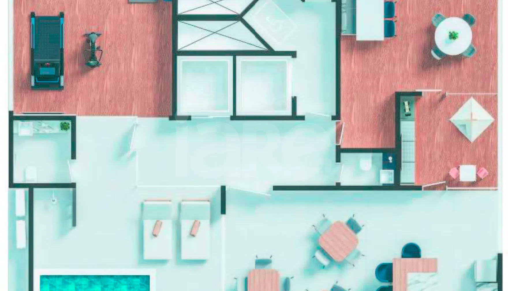 Planta — Pavimento lazer