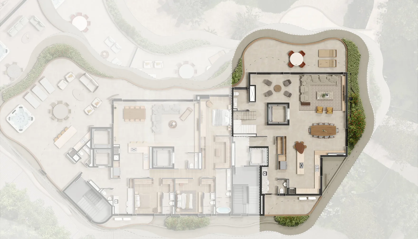 Planta — Cobertura Duplex 583,17 m²