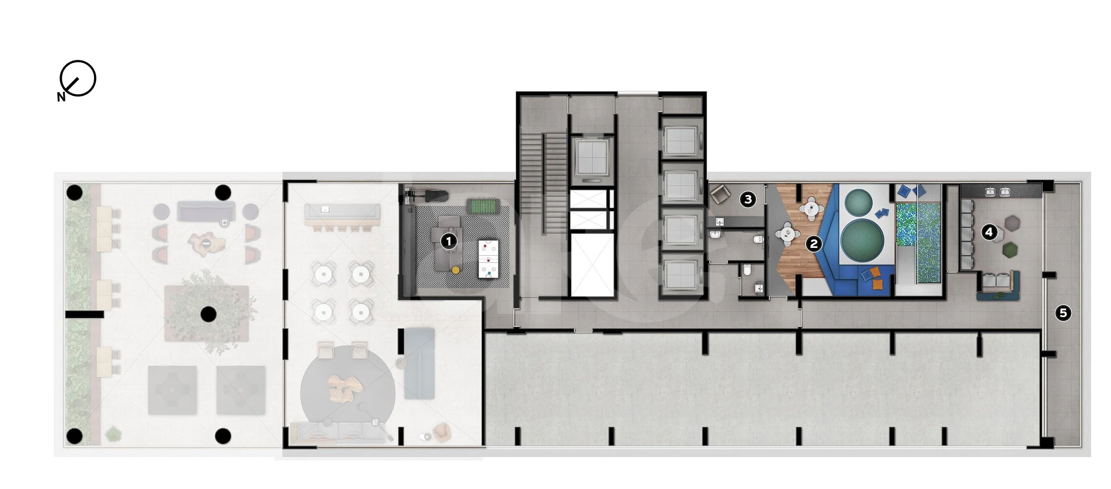 Planta — Pavimento lazer 2