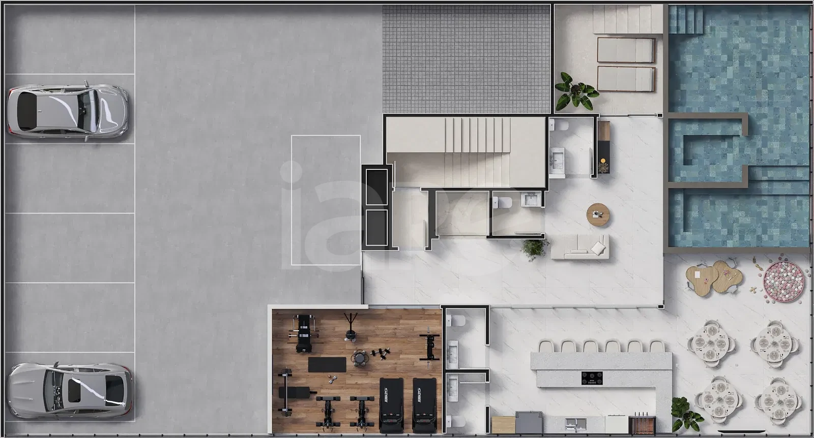 Planta — Pavimento lazer