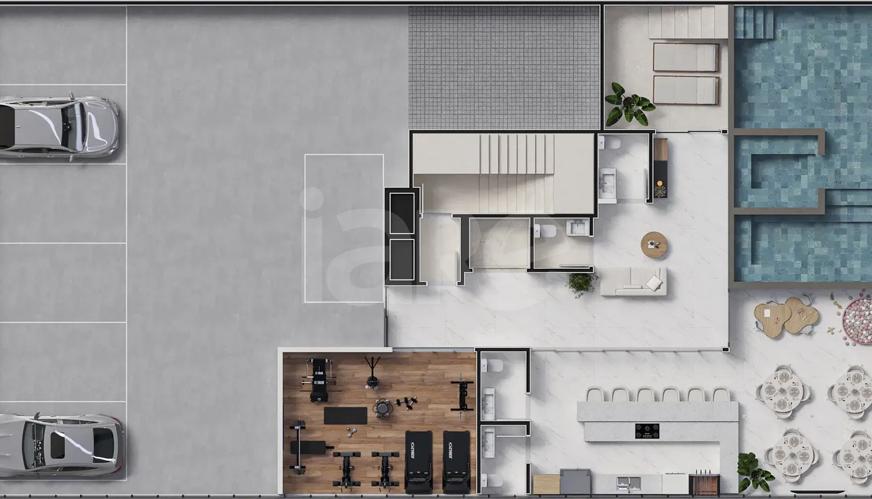 Planta — Pavimento lazer