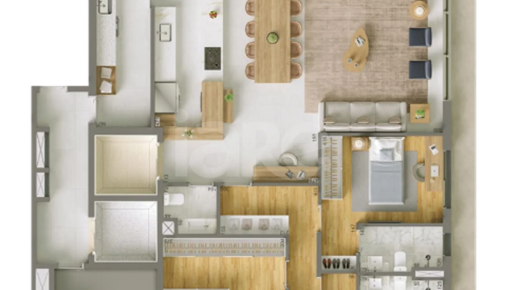 Planta — Apartamento 155,8 m²