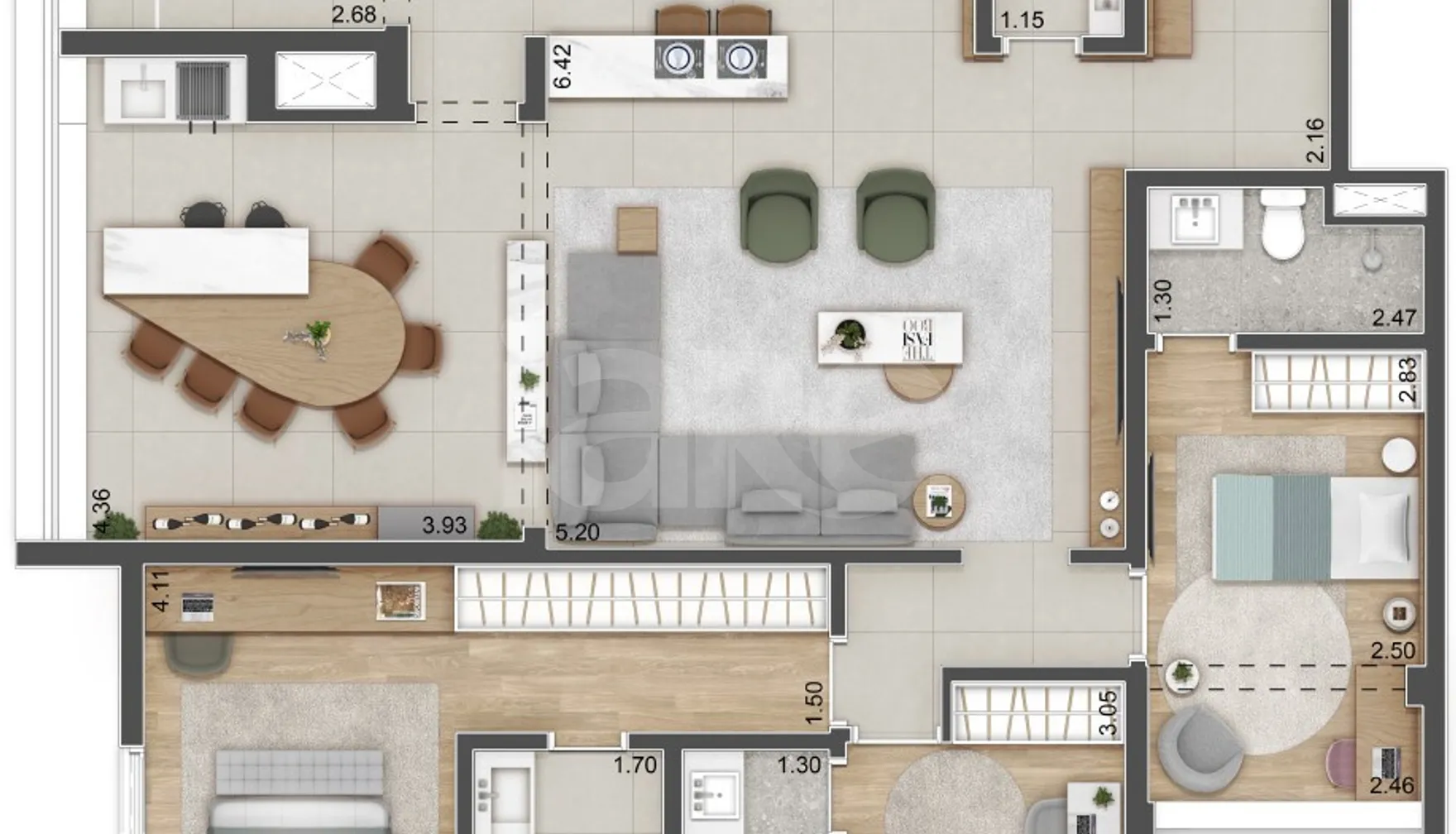 Planta — Garden 148,73 m²