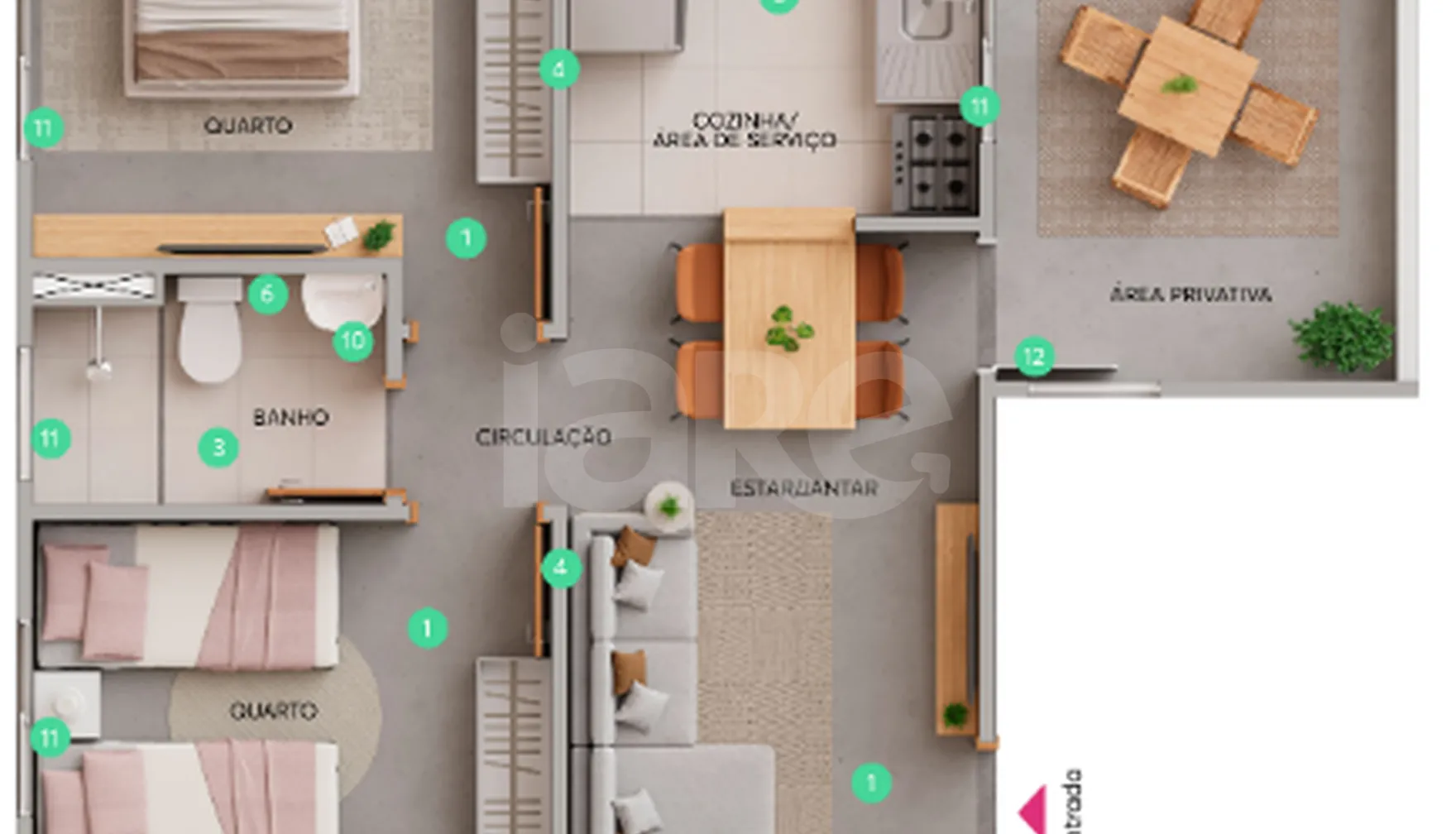 Planta — Garden 49,61 m²