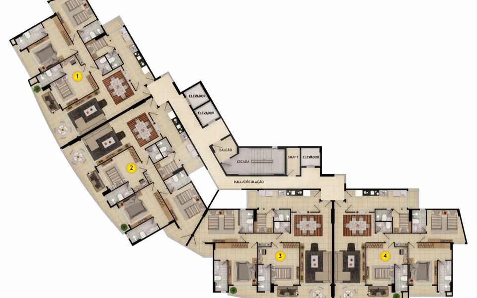La Traviata Residence - Apartamento com 119,46 m², em Engenheiro Luciano Cavalcante — foto 2