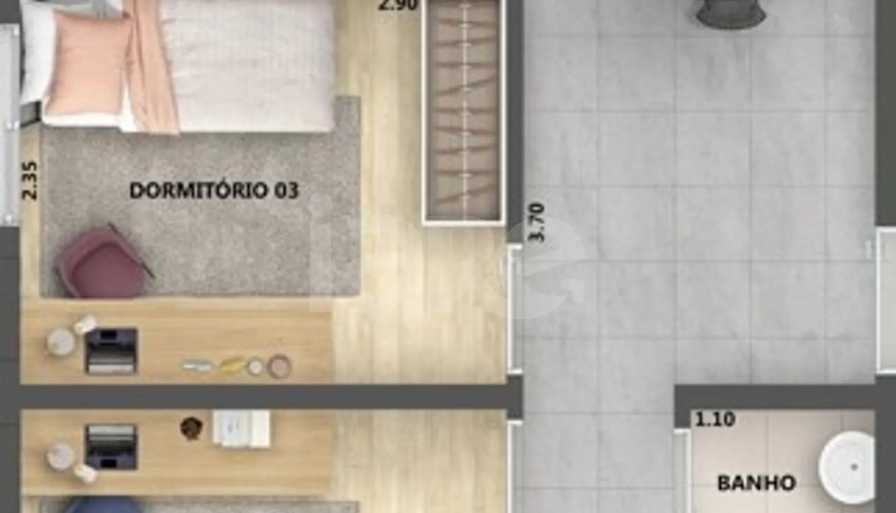 Planta — Apartamento 63,49 m²
