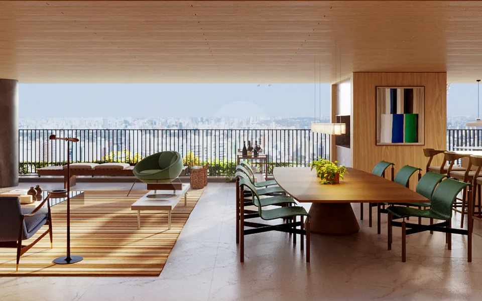 Panorama Skyline Ibirapuera - Apartamento com 248,45 m², em Moema — foto 3
