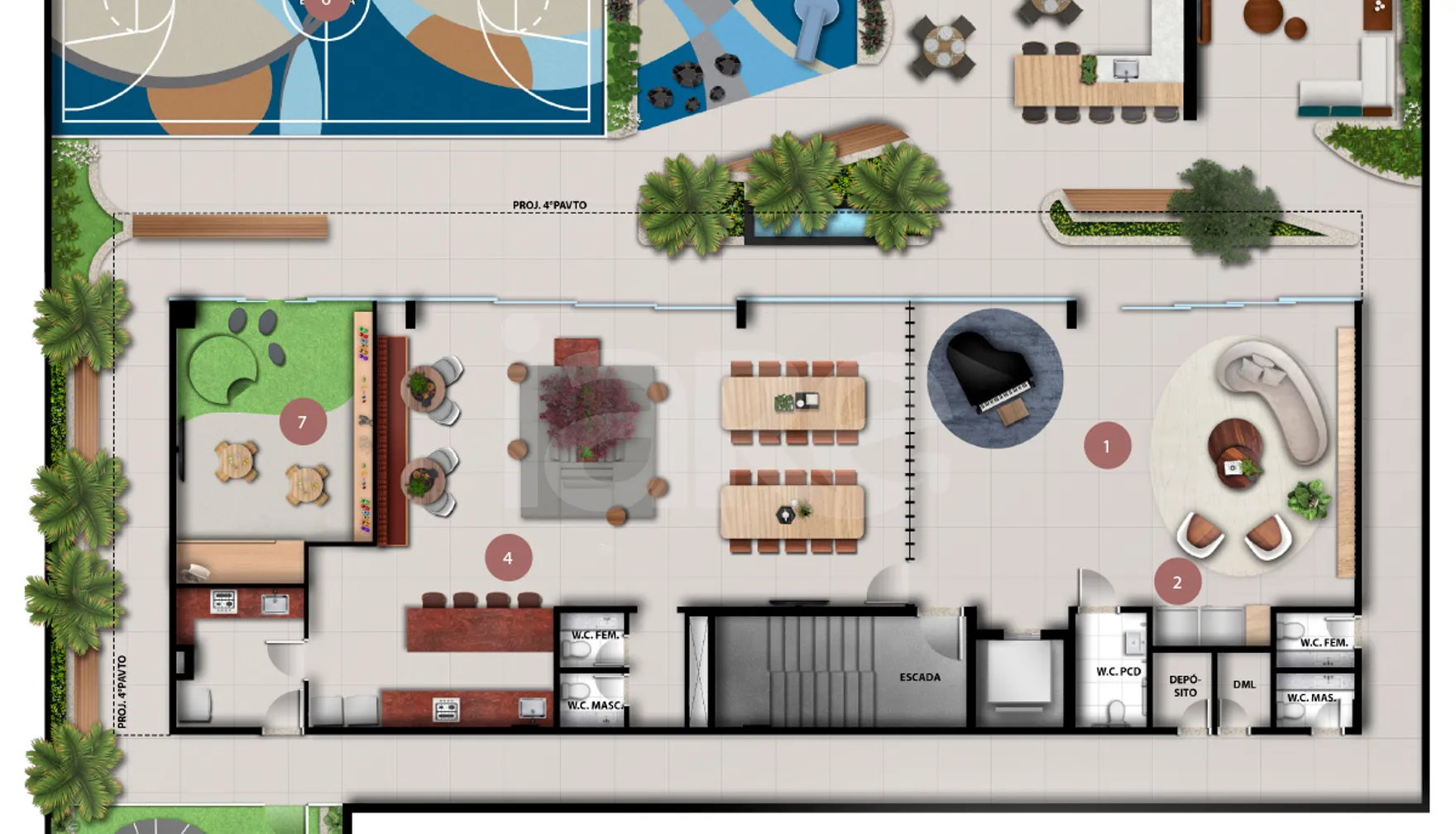 Planta — Pavimento 1