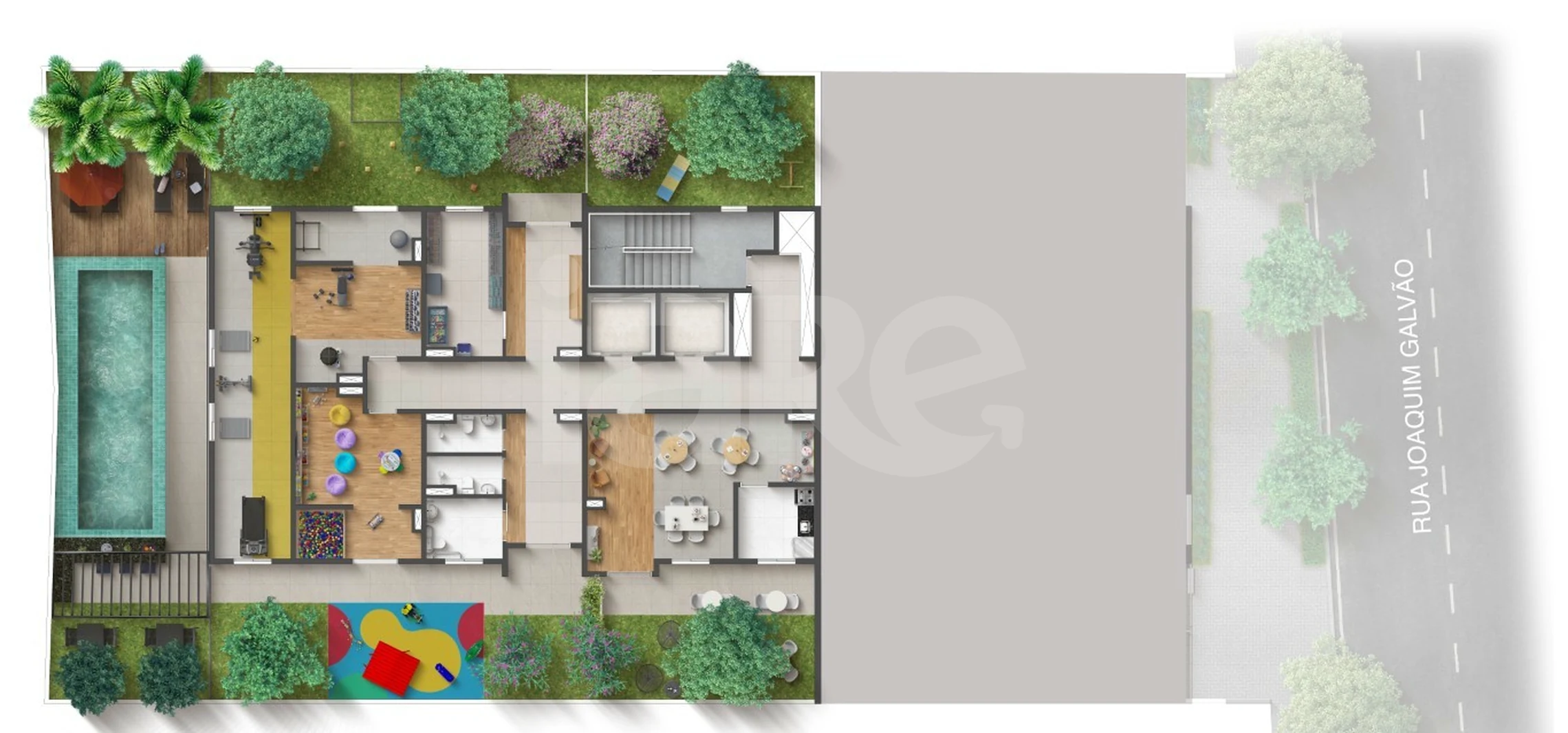 Planta — Pavimento lazer