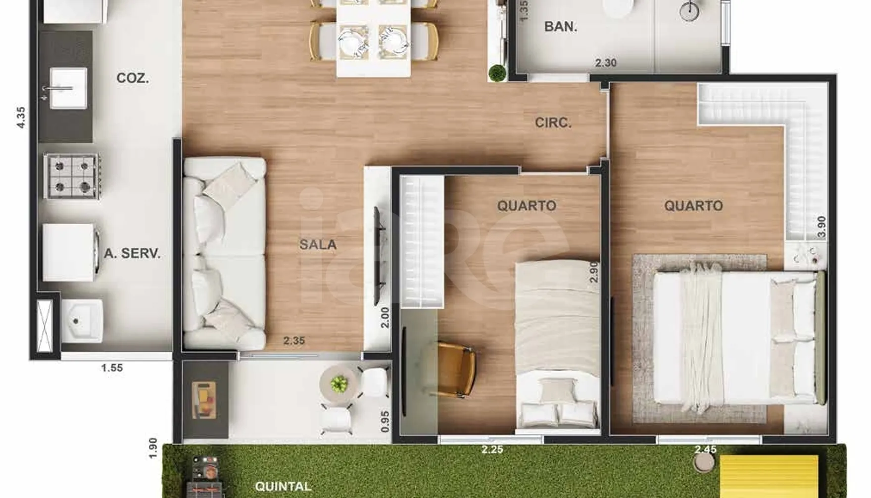 Planta — Garden 50,34 m²