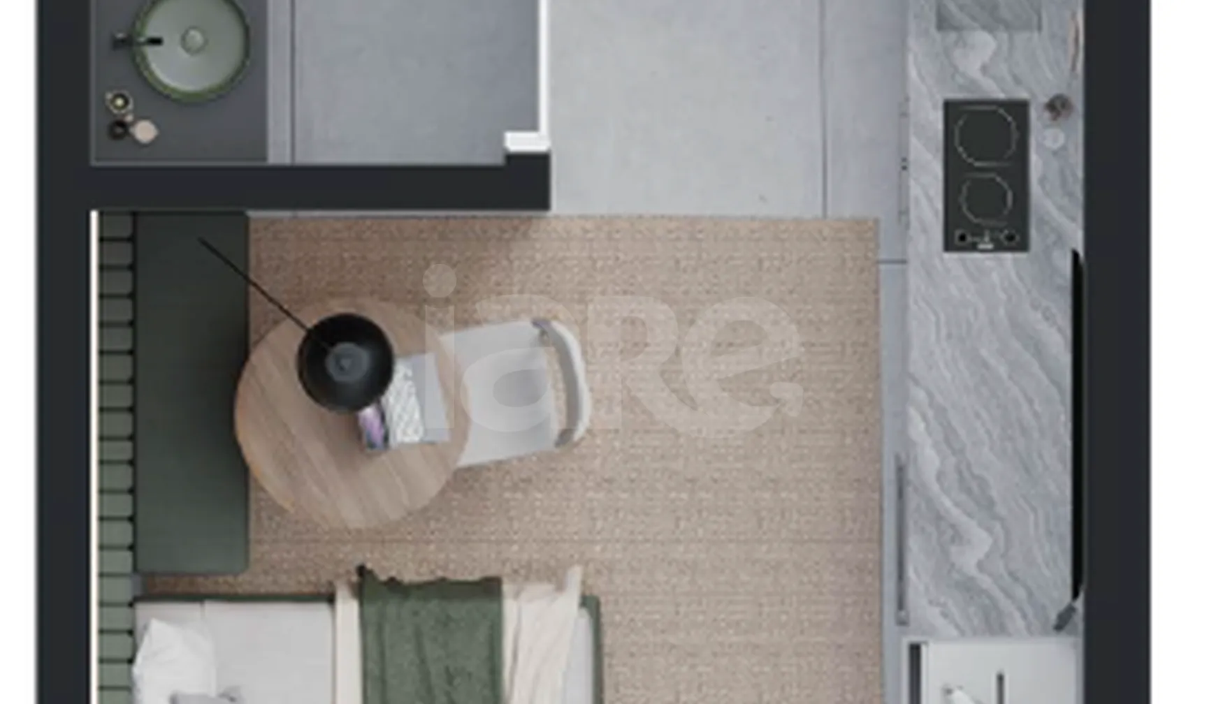 Planta — Studio 24,05 m²
