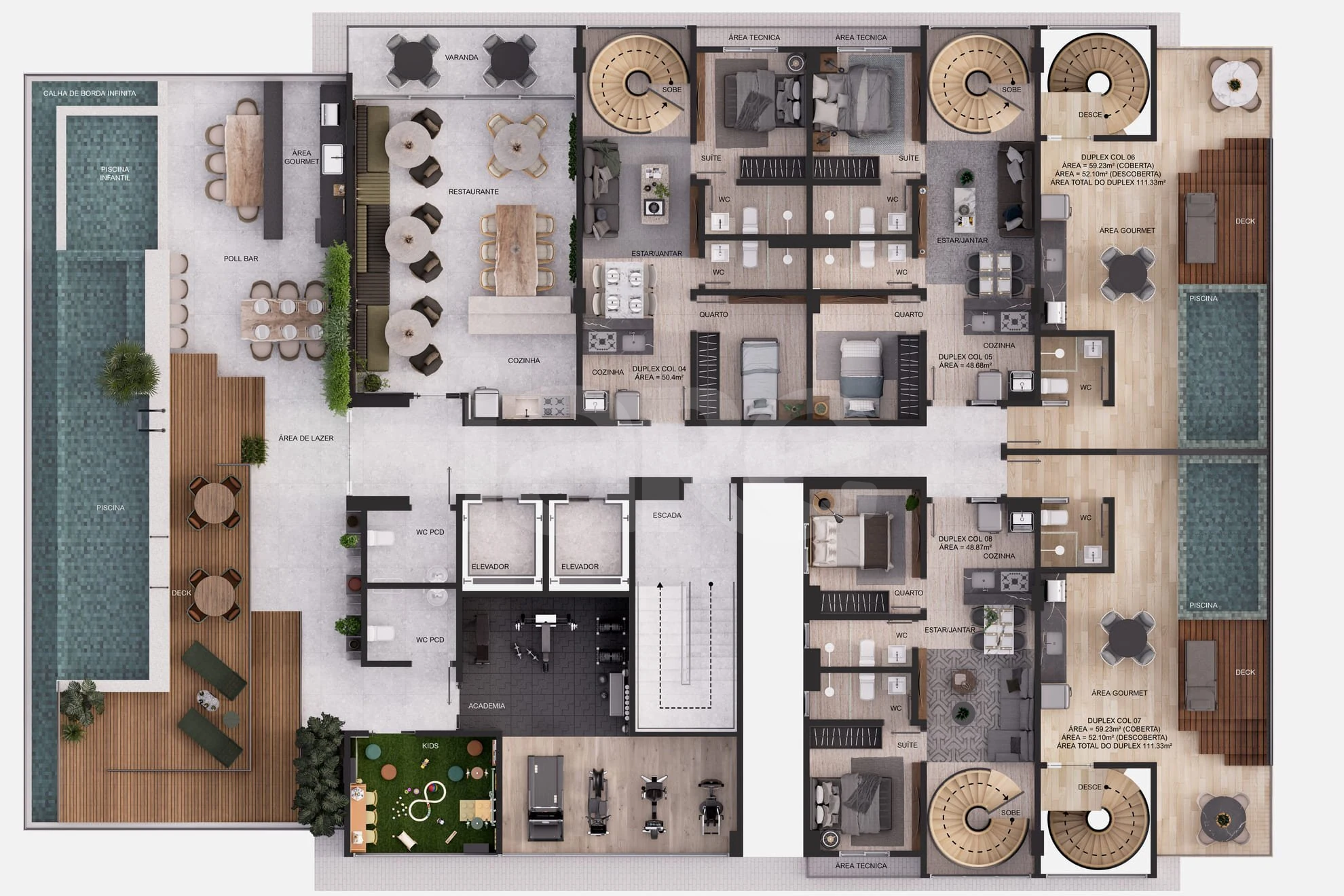 Planta — Pavimento 10