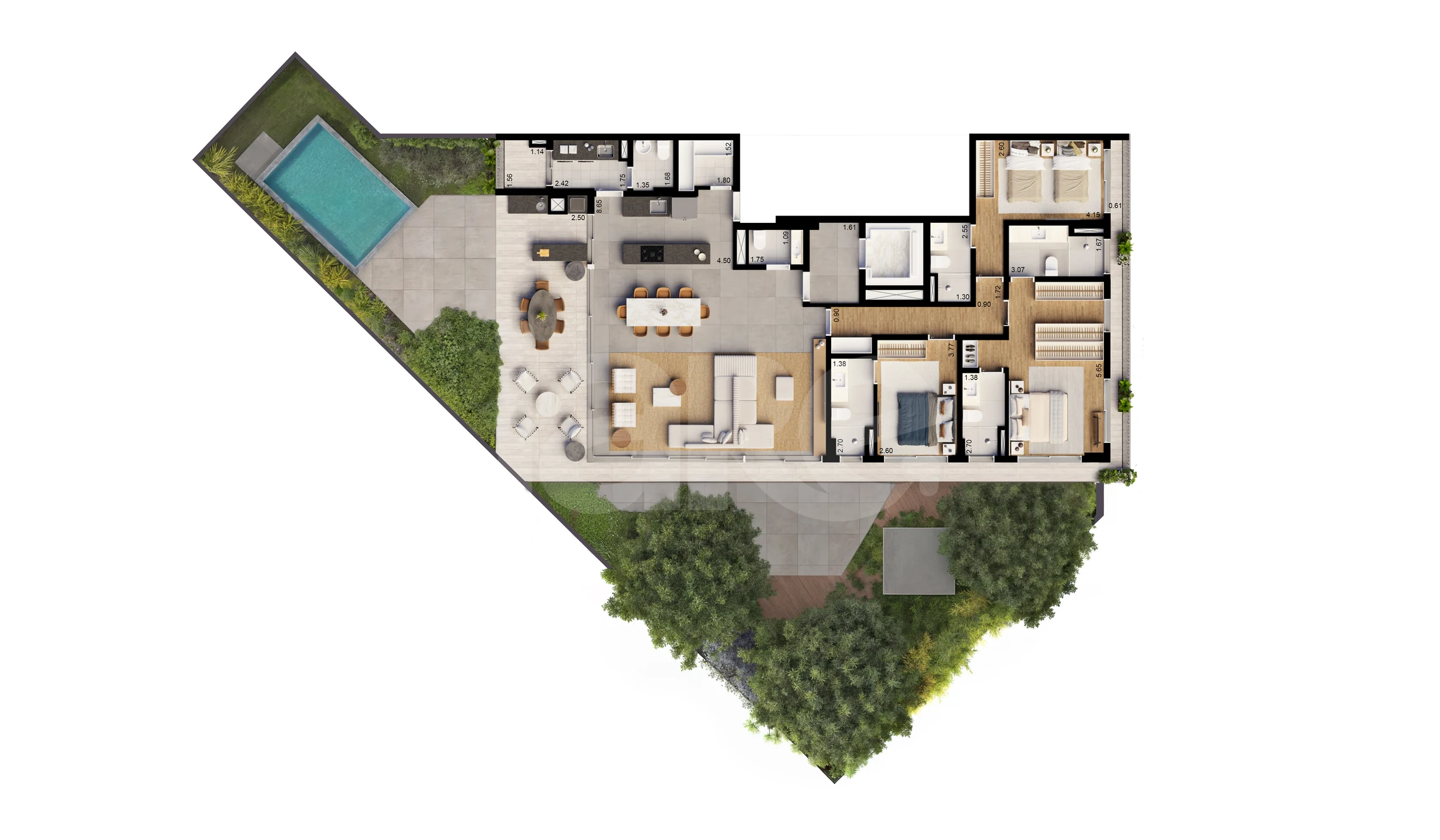 Planta — Garden 394,45 m²