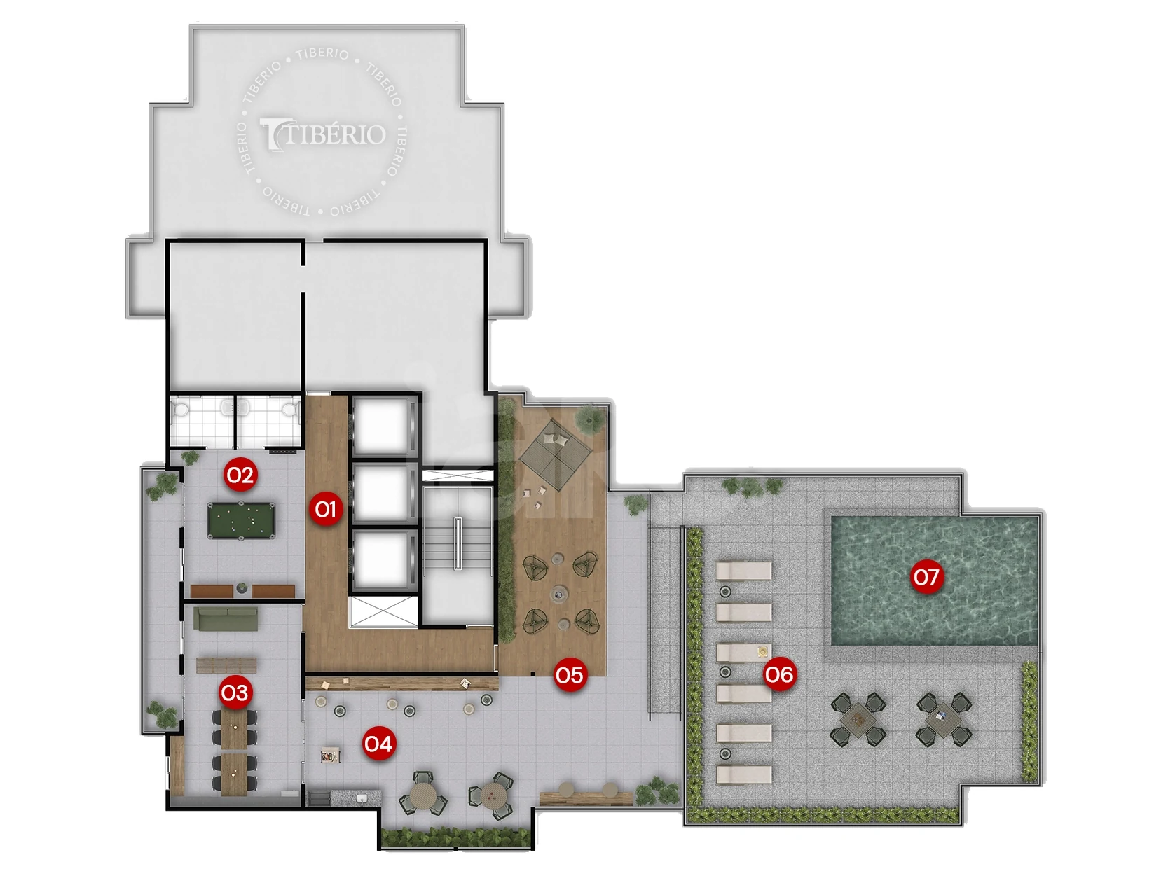 Planta — Pavimento rooftop