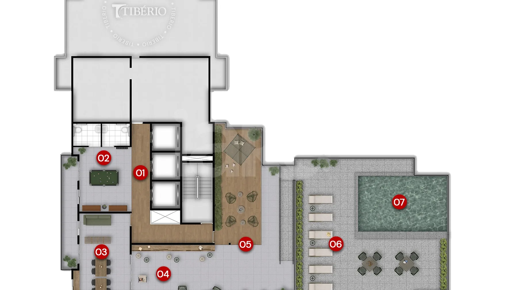 Planta — Pavimento rooftop