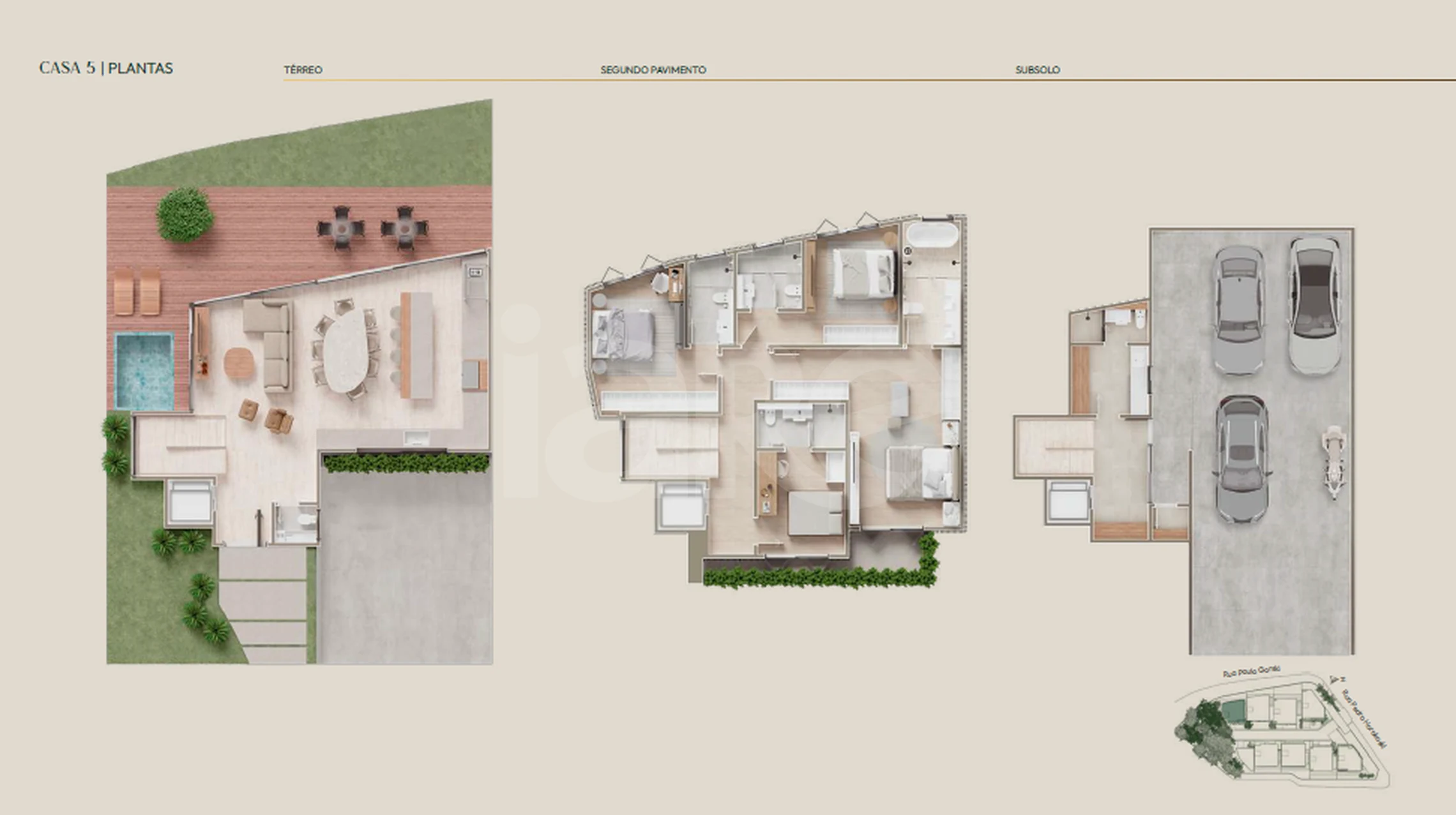 Planta — Casa em Condomínio 285,22 m²