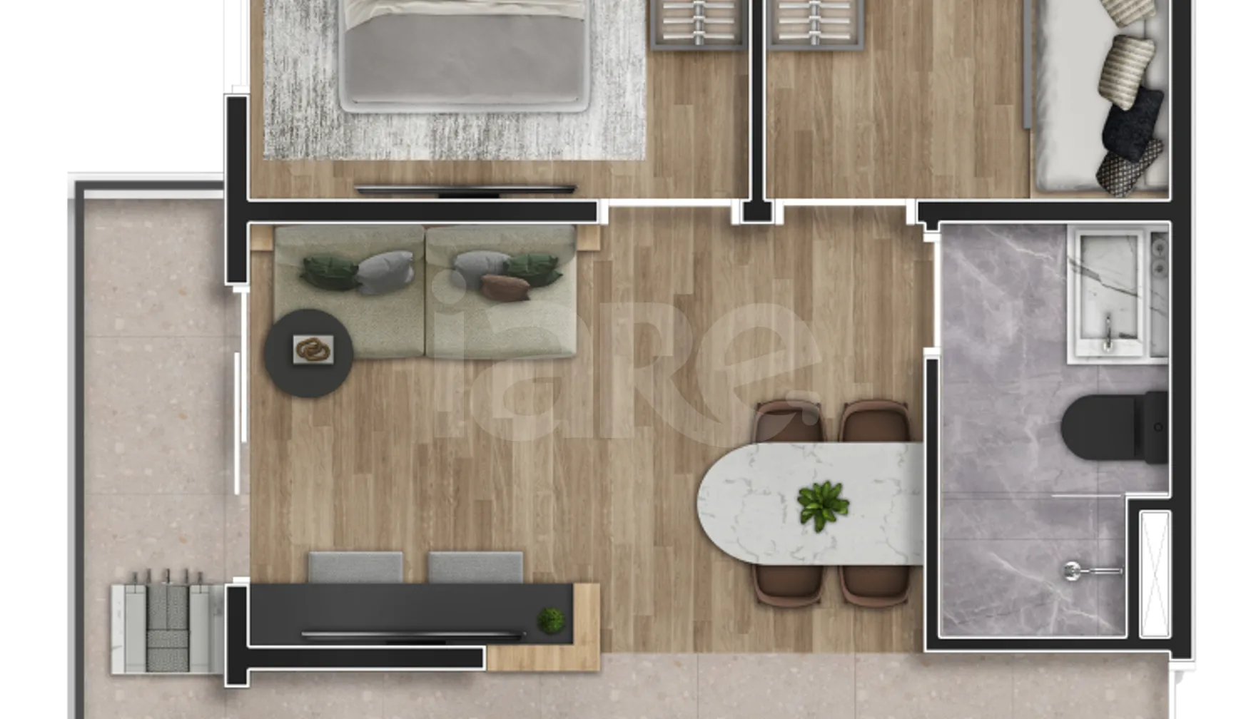 Planta — Apartamento 41 m²